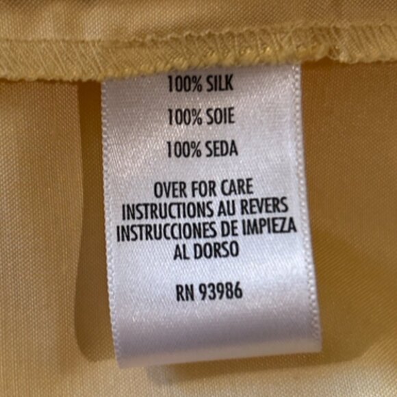 Ralph Lauren  SZ M Cream Silk Blouse Career Capsule Heritage Old $ Quiet Luxury - Picture 8 of 10